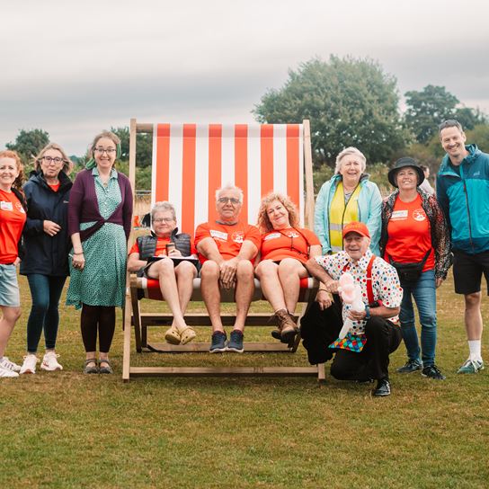 Volunteers On Deckchair